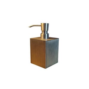 Luxury Solid Brass Liquid Soap Dispenser, Antique Bronze Coated Finish, 200 ml (6.76 oz) for Bathroom & Kitchen Elegant Countertop Accessory