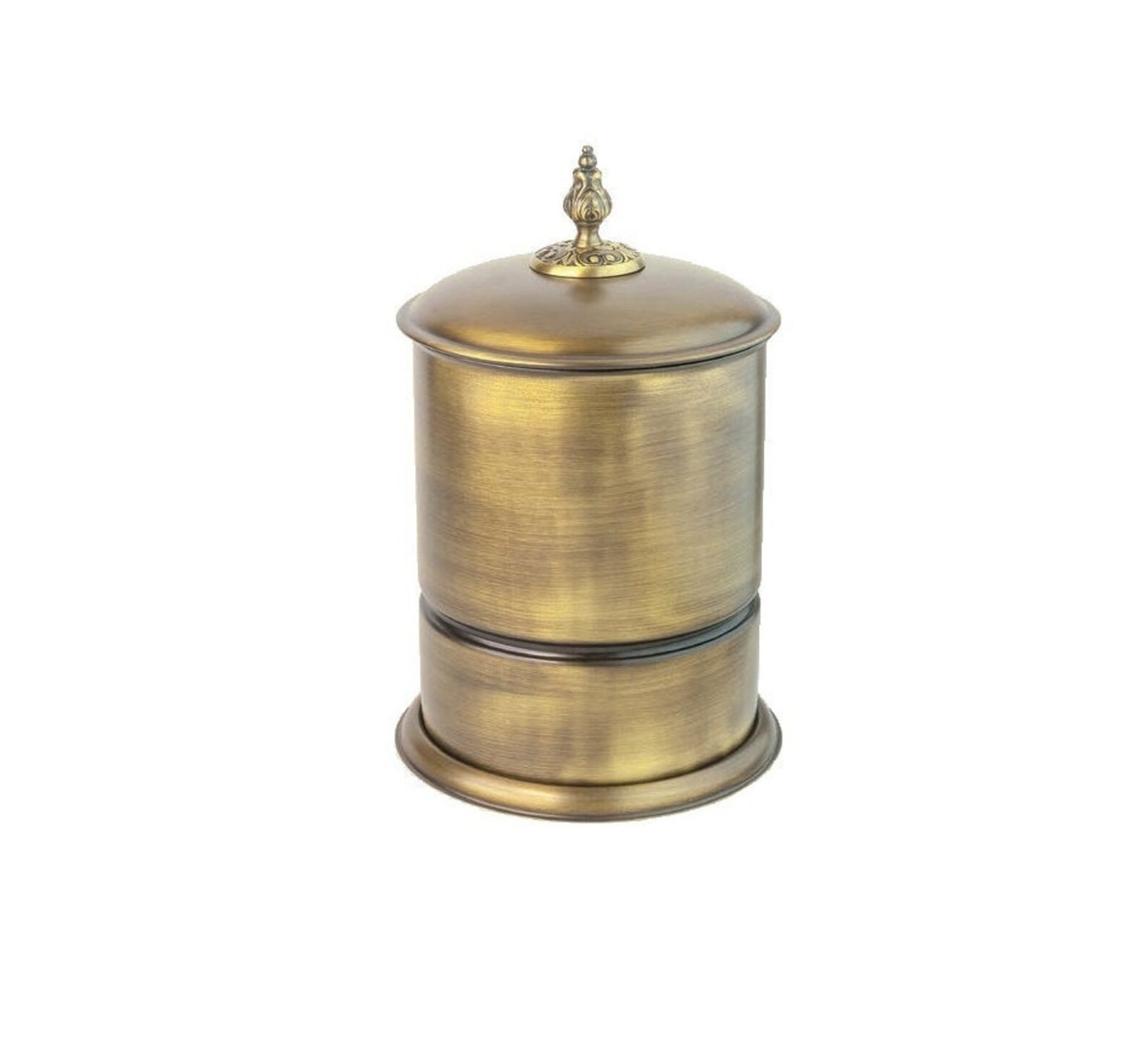 Vintage Trash Can Antique Waste Bin Real Solid Brass Waste Etsy