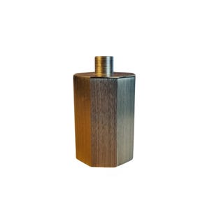 Solid Brass Cotton Holder - Octagon Design, Antique Bronze Coated Finish, Elegant Countertop Storage, Premium Bathroom Accessory