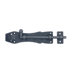 Handmade Solid Brass Barrel Bolt - Oxide Black Coated Door Slide Latch Lock, Heavy Duty Gate Sliding Bolt Latch Available in 10cm - 15cm