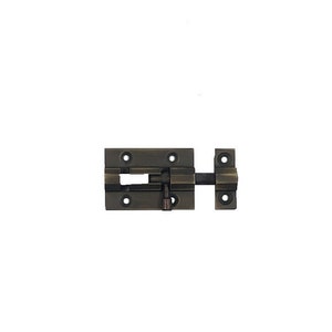 Handmade Solid Brass Window Barrel Bolt - Elegant Heavy Duty Door Slide Latch Lock - Antique Bronze Coated Finish for Timeless Style