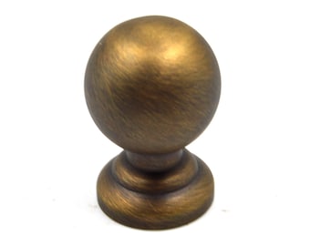 Perillas esféricas de latón macizo hechas a mano para gabinetes, con acabados en bronce antiguo, óxido negro y acero inoxidable para cajones de cocina y aparador.