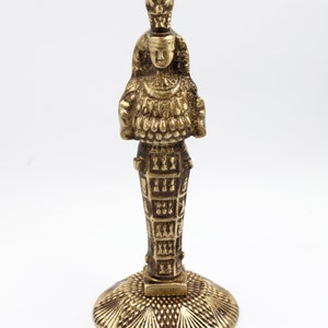 Solid Brass Artemis Statue – Antique Bronze Finish, Goddess of Hunt, Nature, and Protection, Handmade Heavyweight Figurine, 4.7 lbs