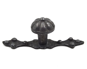 Vintage Black Oxide Drawer Knobs Pulls Handles Dresser Knobs Pull Handle Kitchen Cabinet Hardware Door Handles with BackPlate