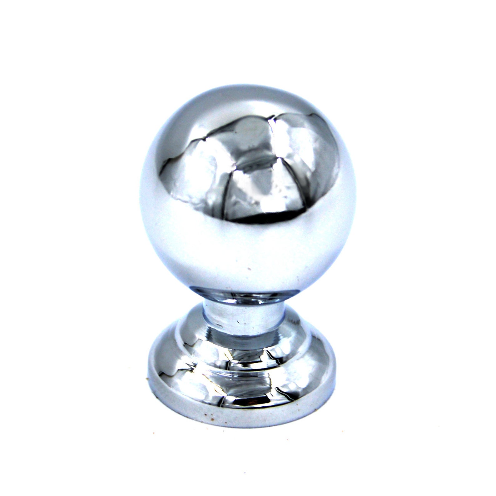 Vintage Knob Real Brass Orb Knobs Kitchen Dresser Etsy