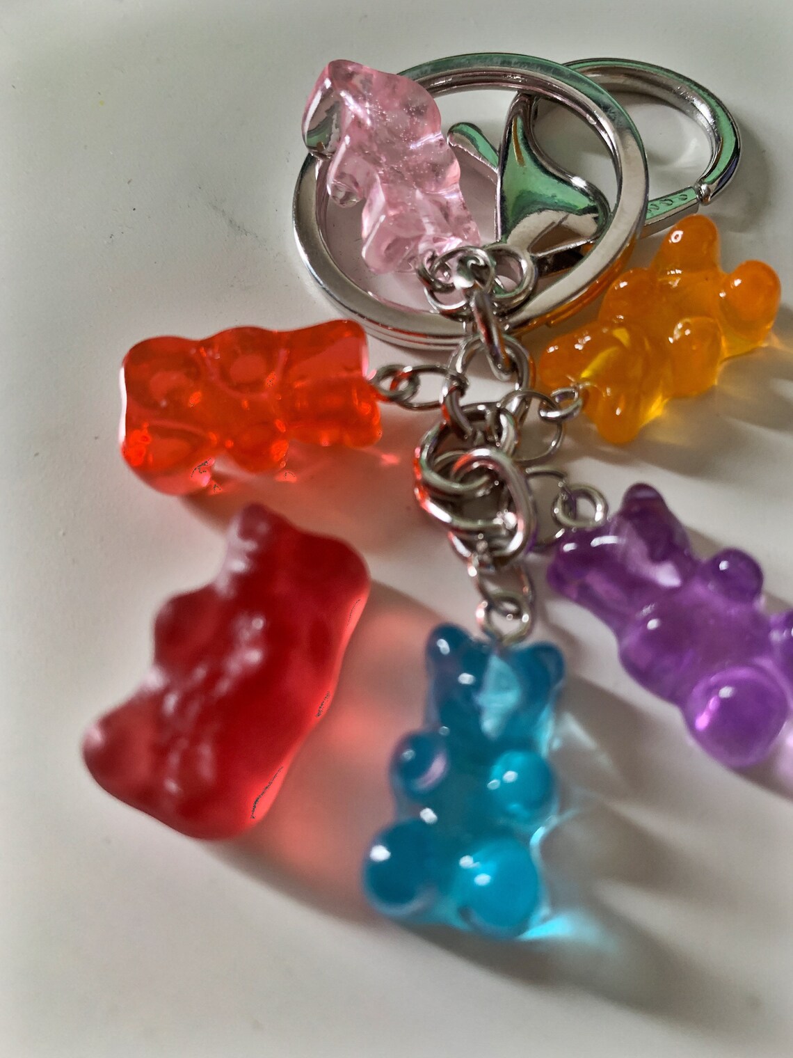 Gummy Bear Keychain Keyring Back to School keychain Resin Etsy
