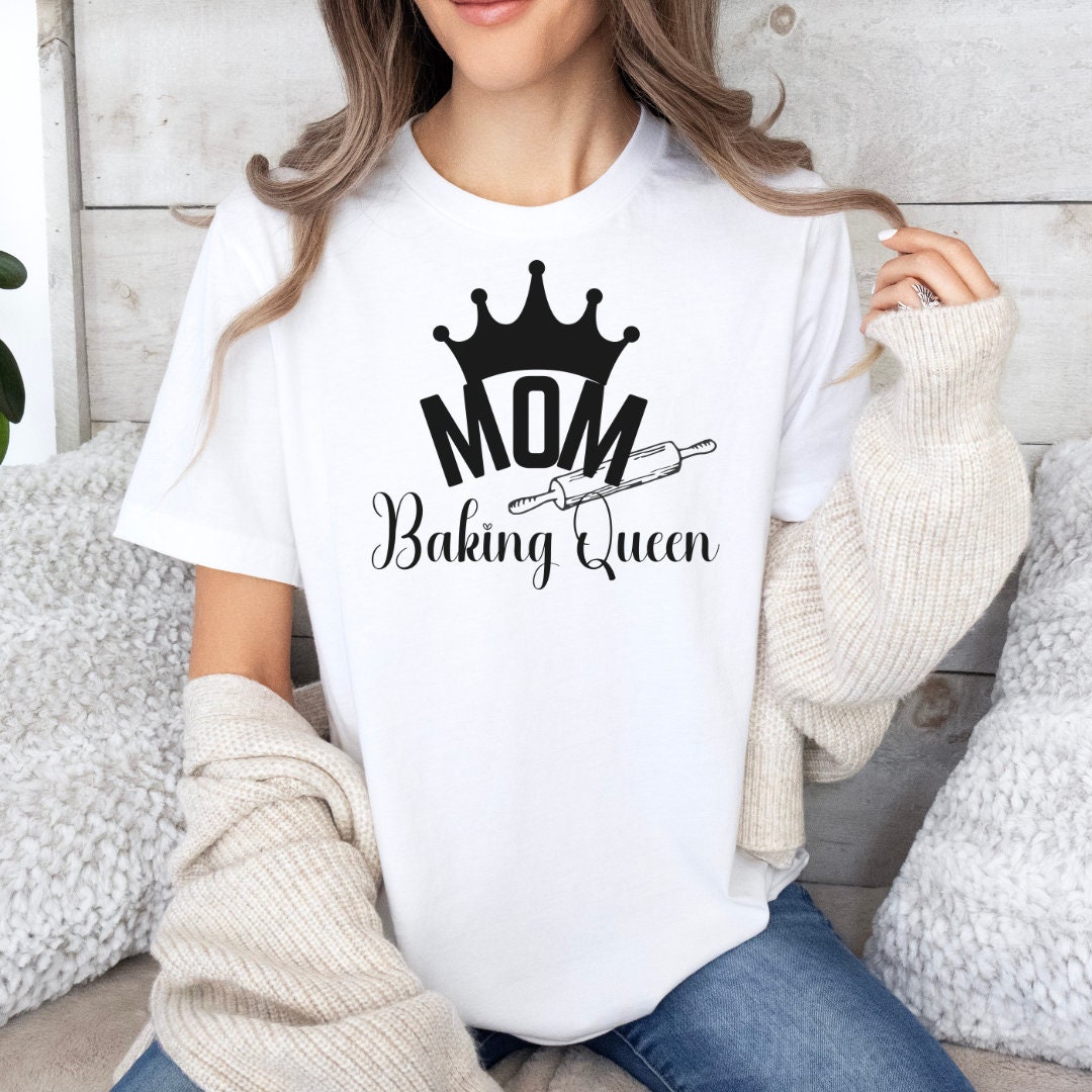 Camisa de amante de cozimento, presente para a mãe, camisa feminina de cozimento, camiseta de cozimento, camisa de mãe, presente de amante de cozimento, rainha de cozimento