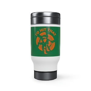 skeet shooting Stainless Steel Travel Mug with Handle, 14oz