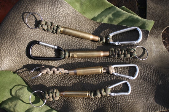 Bullet Keychain Lanyard With Paracord Carabiner Etsy Canada