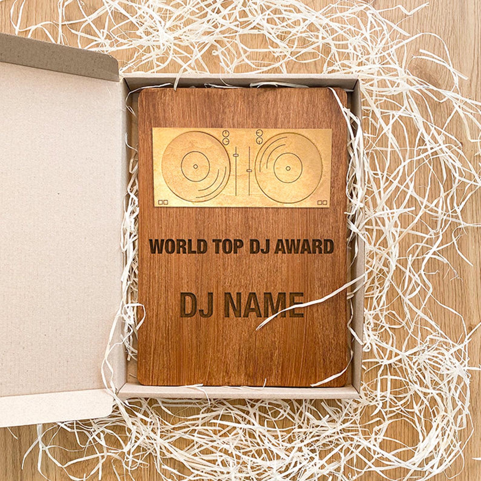 Custom dj gift music gift trophy plaque trophy plate dj Etsy