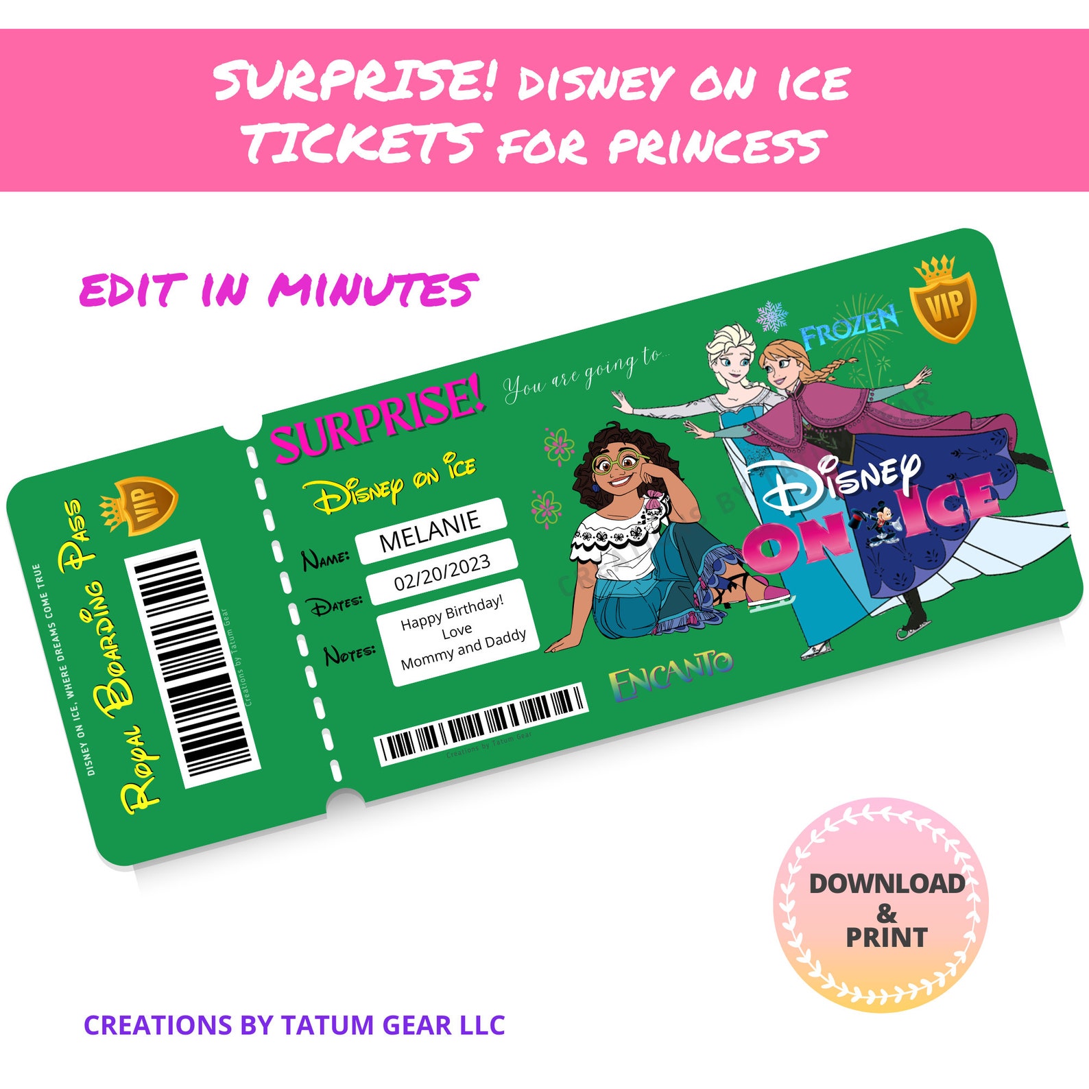 DISNEY ON ICE With Frozen & Encanto Digital Instant Download Etsy