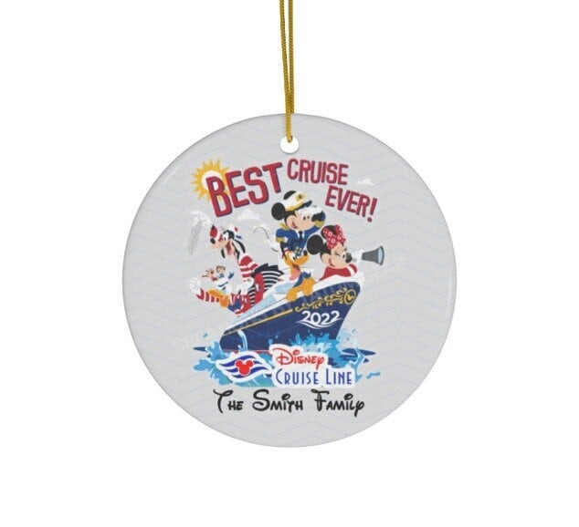 Disney Family vacations " CRUISE LINE " Christmas Ornaments"
