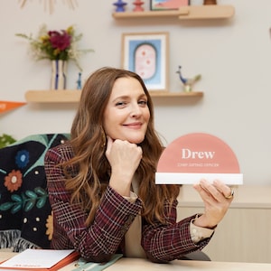 Personalized Acrylic Desk Nameplate | Name and Job Title | Colorful Arch | Desk Decor | Modern