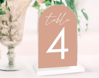 Acrylic Table Number | Wedding Table Number | Boho Wedding | Bohemian Wedding | TN4