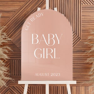 Personalized Acrylic Baby Shower Welcome Sign | Arch | Decor | Personalized Sign | Boho | Party