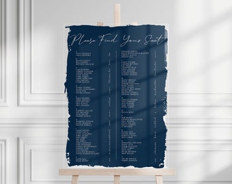 Personalized Acrylic Seating Chart for Wedding | Alphabetized | ~ 100 Guests | 10+ Tables | Acrylic Wedding Signage | Wedding Reception