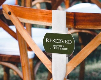 Reserved Seat Sign | Wedding Ceremony | Minimalistic | Classic | Simply | Boho | VIP | Reserved Ceremony Seating