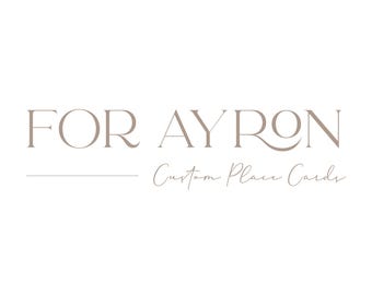 For Ayron | Custom Place Cards