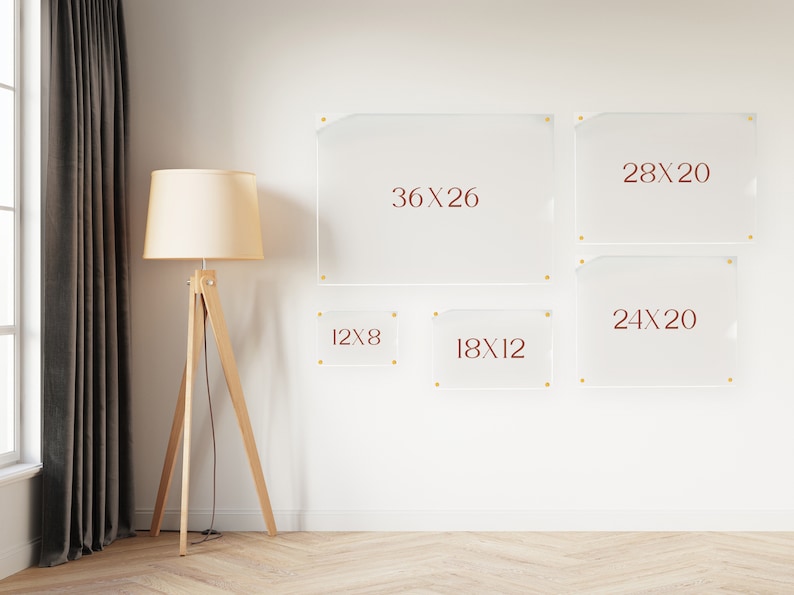 Personalized Acrylic Calendar Month & Week Floating Wall Decor Housewarming Gift Home Decor Dry-Erase Color WEEK1-COLOR image 9