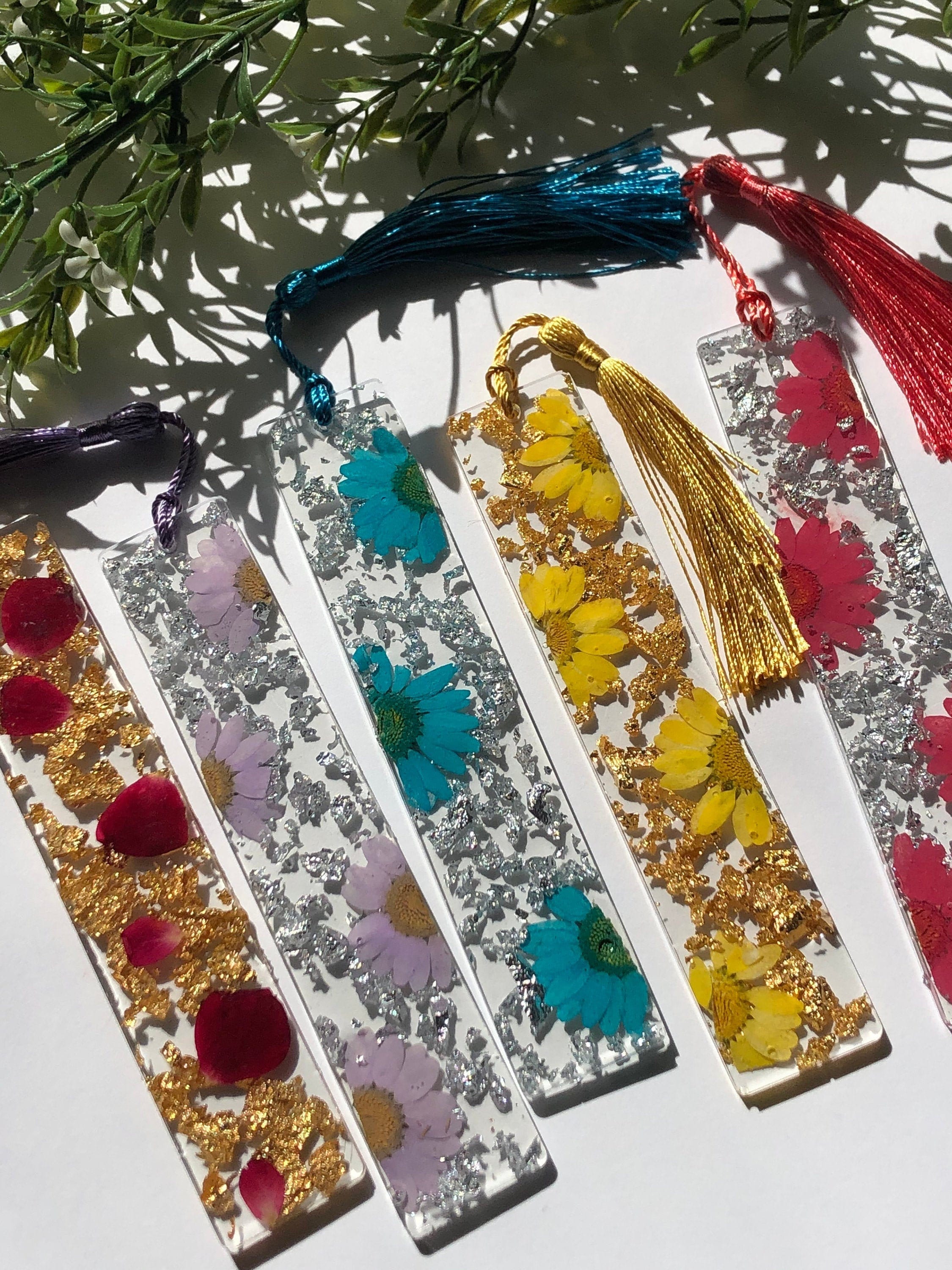 Flower Resin Bookmarks | Etsy