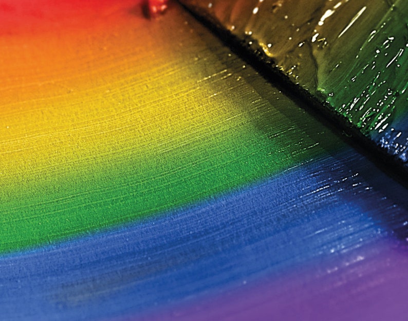 Digital rainbow art rainbow pride art Rainbow art Etsy España