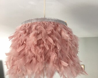white fluffy light shade
