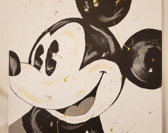 Hand Drawn and Painted Classic Mickey Mouse (18x24 inches) (45.72x60.96 centimeters)