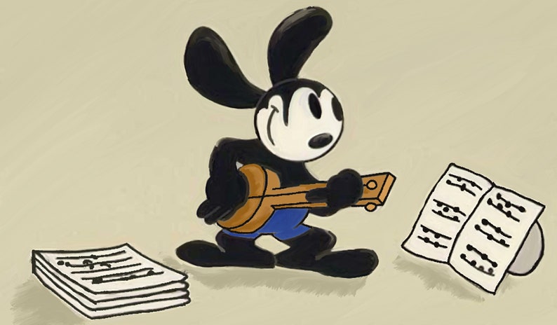 Oswald the Lucky Rabbit Playing a Tune image 1