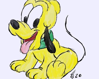 Baby Pluto Sketch