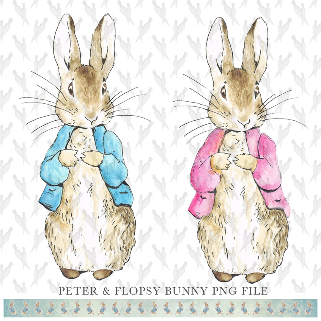 Peter Rabbit FLOPSY BUNNY Easter Clip Art PNG File - Etsy