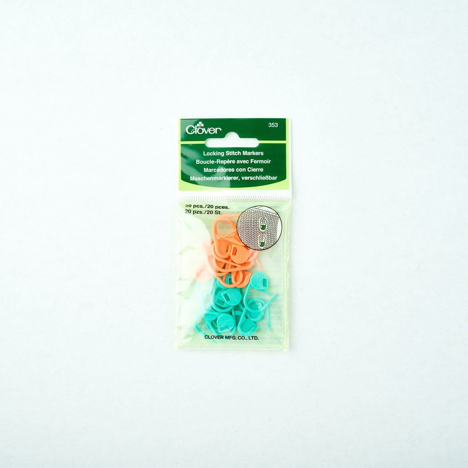 Locking Stitch Markers Clover 353 20 Pcs. Etsy Ireland