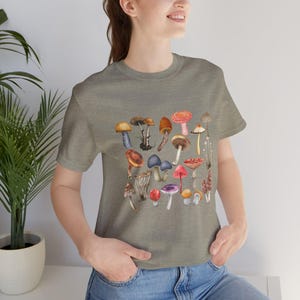 Vintage Mushroom Jersey Short Sleeve T-Shirt