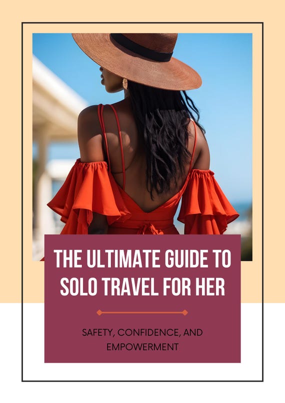 Solo Travel Guide for Her | Digital Download | Empowering & Safe Female Travel Tips | Itinerary
