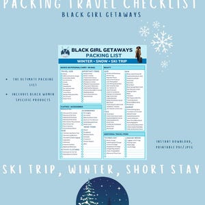 Winter Packing Travel Checklist