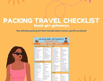 Summer Packing Travel Checklist