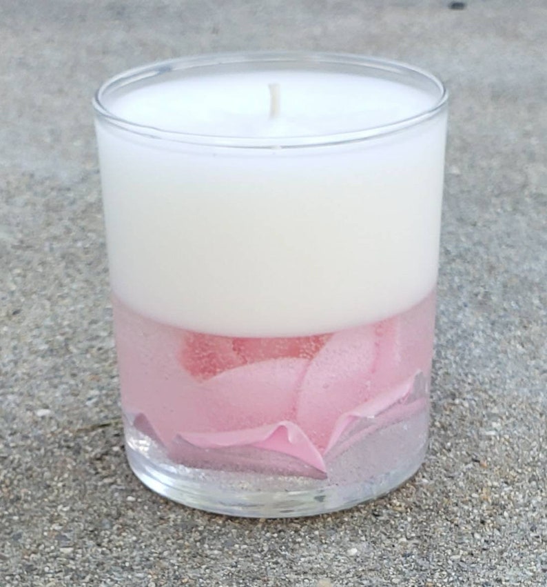 Special Gel Wax Artificial Flower Scented Gel Candle Etsy