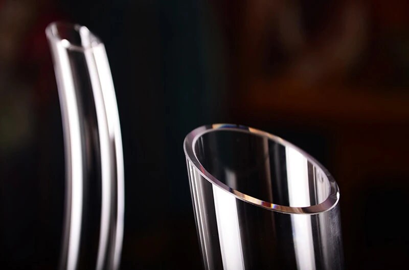 Red Wine Decanter 1.2L Modern Crystal Glass Ushaped Horn Etsy UK