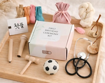 Kit Doljabi para el primer cumpleaños coreano (9 artículos)