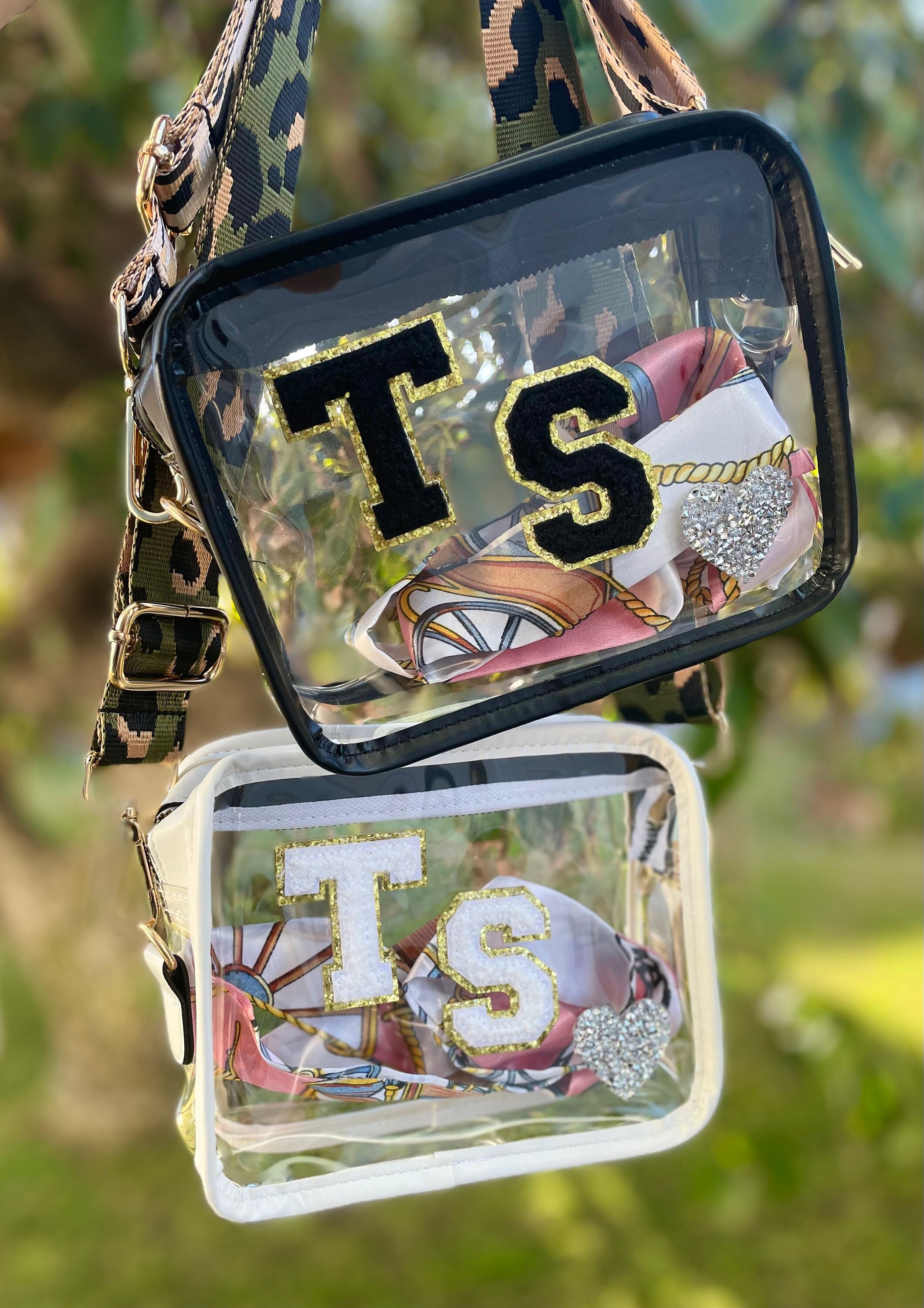 Personalized Clear Bag with Chenille Letters, Clear Crossbody Bag, Stadium  Approved, Stadium/Concerts/Festivals/Gameday Bag, Gifts for Besties/Friends  - GetNameNecklace