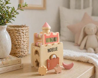 SALE! Girl First Birthday Girl Gift Princess Castle Toy Custom One Year Old 1st Birthday Personalized Engraved Name Toy for Grandaughter