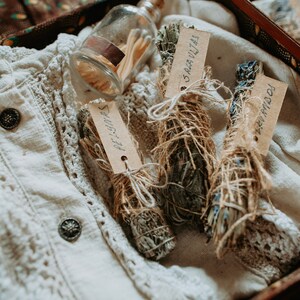 GudaBoo handmade natural incense levander bundle white sage bundle wormwood bundle incense sticks herbal bundle botincal scences image 2