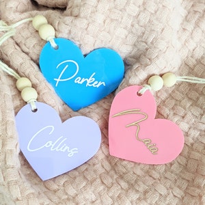 Heart Gift Tags | Ornaments | Party Favors | Personalized | Custom Engraved | Cute and Unique