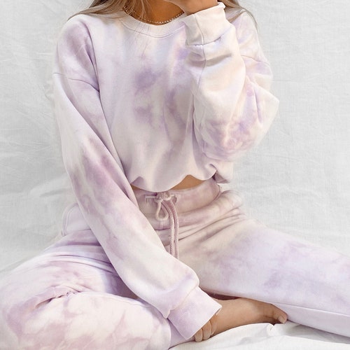 Lavender Pastel Purple Tie Dye Sweats Jogger and Sweatshirt Etsy