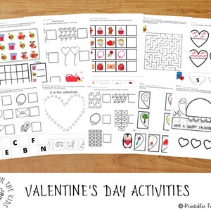 Valentine&#39;s Day Activity Printable Kids, Valentine&#39;s Craft, Kids Printable Valentine&#39;s Day Activities, Valentine Day Coloring Page