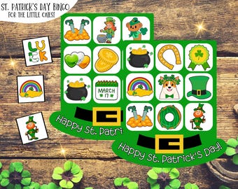 Bingospel för St. Patrick's Day: Utskrivbar aktivitet