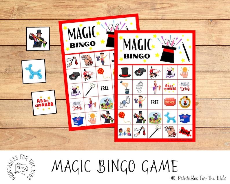 Magic Birthday, Magic Birthday Party Supplies, Printable Party Game ...