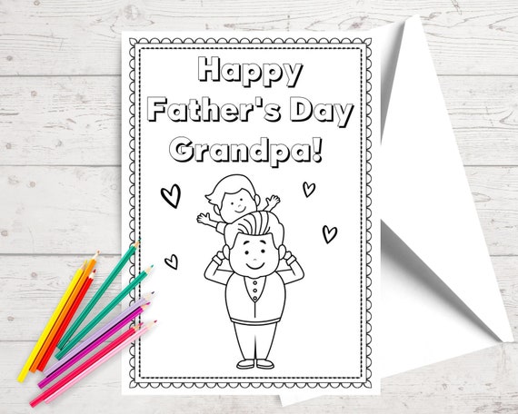 father s day card grandpa card printable father s etsy