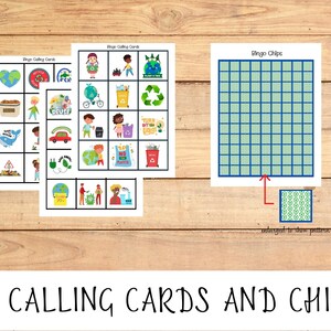 Earth Day Printable Kids Activities, Bingo Game, Earth Day Party ...