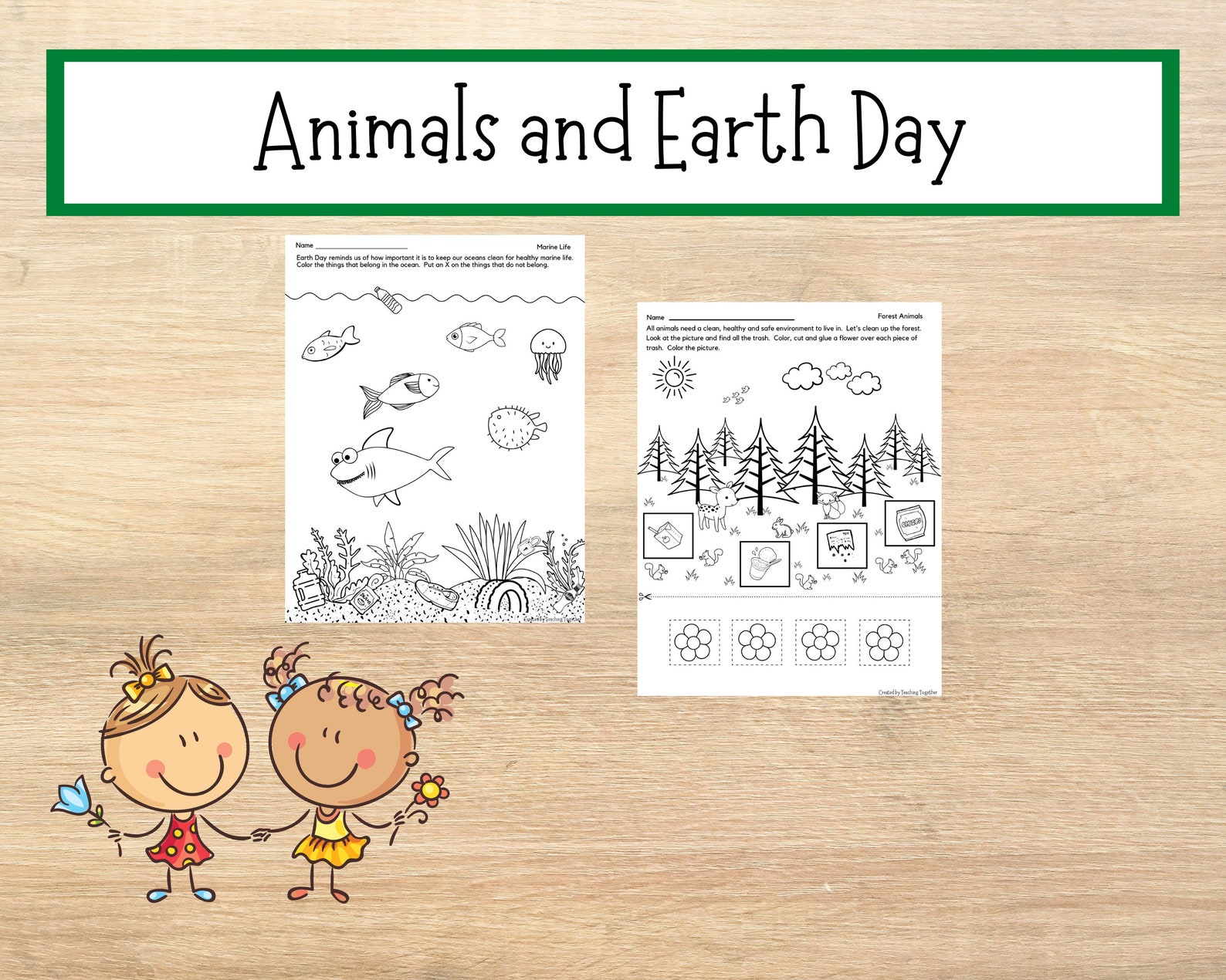 Earth Day Printables Preschool Printable Worksheets | Etsy
