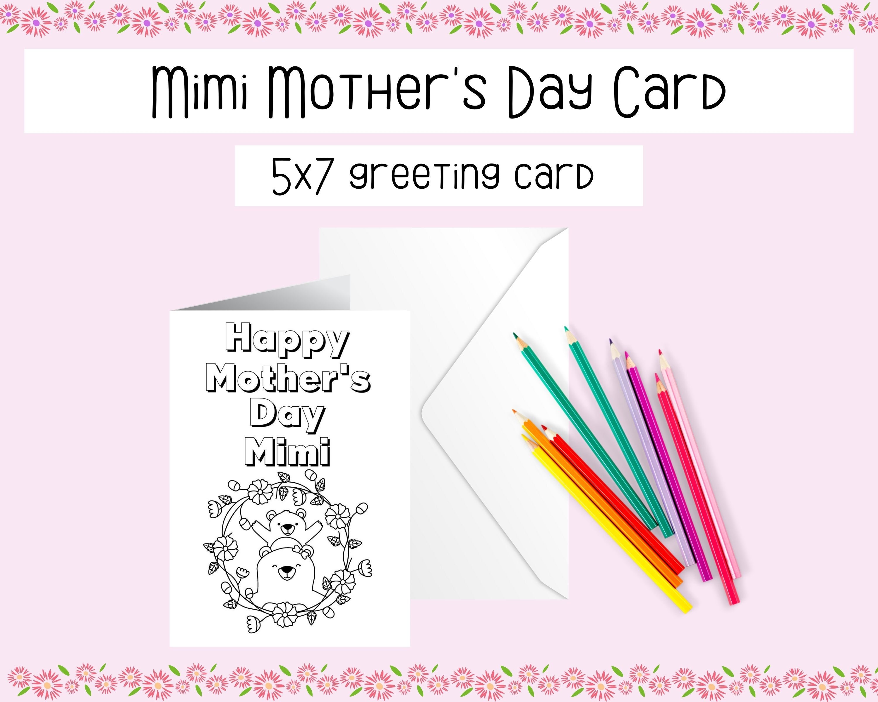 Printable Mother's Day Card for Mimi Mother's Day | Etsy